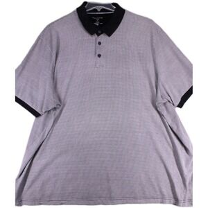 Shaquille O'Neal Houndstooth Polo Shirt Men's 4XL 100% Cotton Casual